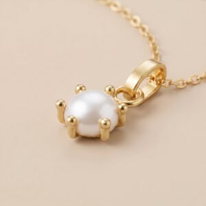 Mini Aura Chain Pearl Detalle
